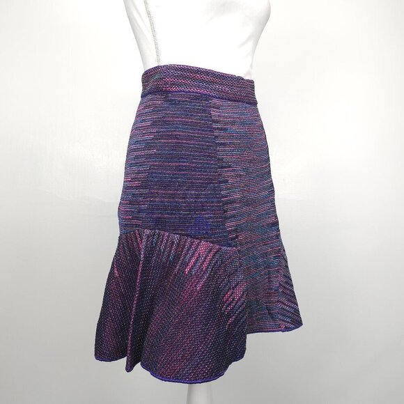 M Missoni Multi Color Trumpet Knit Mini Skirt - Picture 3 of 13
